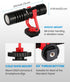 Moukey MCM-1 Video Microphone - Camera Microphone with Shock Mount for Vlogging Kit