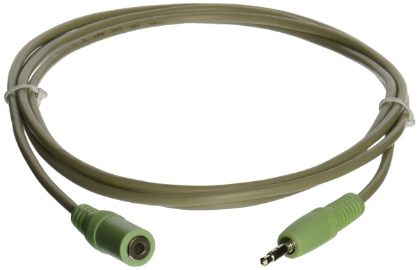 C2G 27408 3.5mm M/F Stereo Audio Extension Cable, 6 Feet, 1.82 Meters, PC-99 Color-Coded, Beige