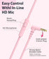 rockpapa C24 On-Ear Wired Headphones with Microphone, Lightweight Foldable Corded Headphones with 3.5mm Jack, Stereo