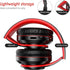 2022 Wireless Bluetooth Headphones, Colorful LED Lights Over Ear Foldable Headset with Built-in Microphone