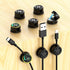 ITUGOU 11PCS Cable Management Cord Holder Organizer, Magnetic Cable Clips Adhesive Wire Keeper, Under Desk for Bedside