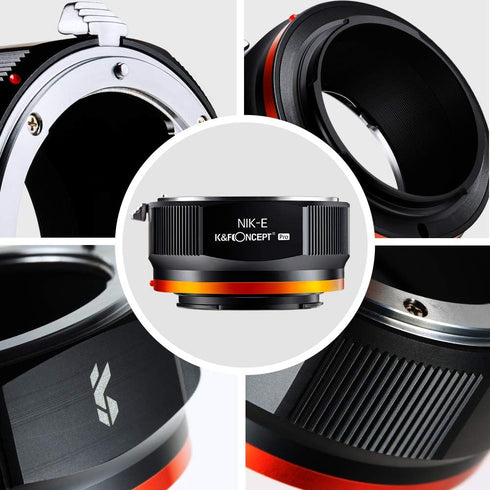 K&F Concept Lens Mount Adapter for Nikon AI Nikkor F Mount Lens to Sony Alpha E NEX Mount Mirrorless Camera