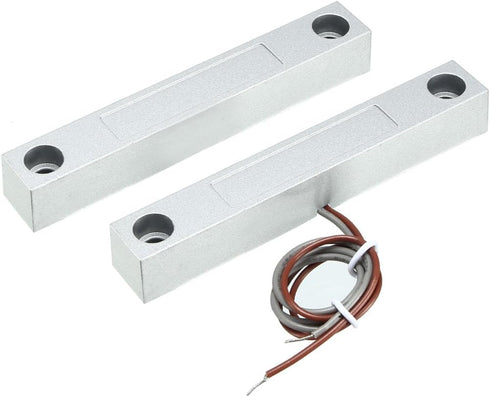 uxcell MC-58 Rolling Door Contact Magnetic Reed Switch Alarm with 2 Wires for N.O. Applications