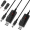DROK USB to 9V Adapter, 5V to 12V Step Up Converter, USB to 12V DC Power Cable Voltage Regulator 1A