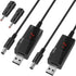 DROK USB to 9V Adapter, 5V to 12V Step Up Converter, USB to 12V DC Power Cable Voltage Regulator 1A