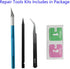 3 Pcs (1 Set) Sapphire Rear Back Camera Glass Lens Replacement for iPhone 12 Pro with Preinstalled Adhesive and Repair