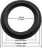 Rubber Ring 2PCS 5 Inch Black Speaker Rubber Foam Edge Surround Rings Repair Kit