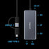 USB C USB3.0 SD Card Reader, 5in1 Multi Card Reader for SD/TF/CF/Micro SD/MS/M2, Drive Free