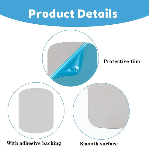 LXUEJIE 30 Pack 1.97x1.57in (0.02 Adhesive Metal Plates for Magnetic Mount, Adhesive Thin Plates (Compatible
