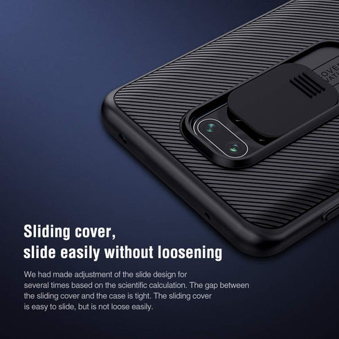 Nillkin CamShield Pro Slim Case for Xiaomi Redmi Note 9 Pro - Protective Cover with Camera Protector, Hard PC and TPU