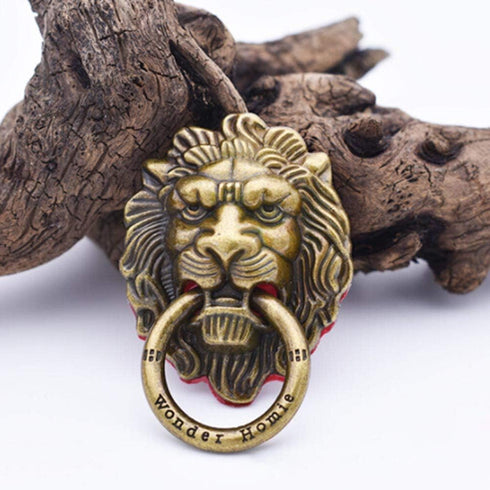 3Pcs Phone Holder Metal Lion Mobile Phone Ring Stand, Universal Desktop Bracket Retro Style