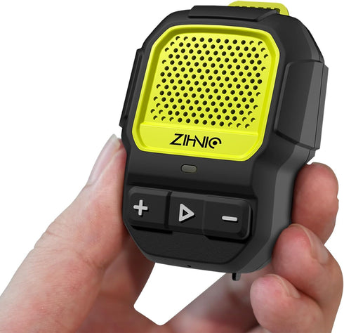 ZIHNIC Wearable Bluetooth Speaker, 14H Playtime, Waterproof IPX7 Rating, Comfortable for Outdoor Fun (Black)