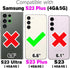 Asuwish Phone Case for Samsung Galaxy S23 Plus S23+ 5G with Screen Protector Bling Liquid Glitter Clear Hybrid Military Grade Protective Cell Cover S23plus 23S + S 23 23+ SM-S916U 6.6 inch Rose Gold
