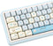 MOA Keycaps, PBT Keycaps, 148 Keys Blue White Cute Custom Gaming Keycaps Dye Sublimation for ANSI Layouts Cherry