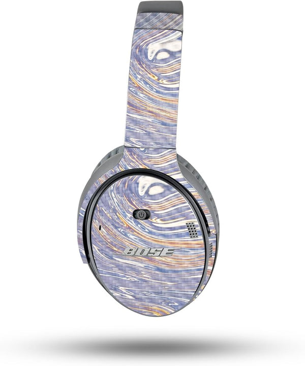 MightySkins Carbon Fiber Skin - Liquid Silver for Bose QuietComfort 35 II Headphones | Durable, Protective, Easy to