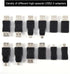 Zerone USB OTG Micro Mini USB2.0 Male to Female Adapter, Multiple F/M USB Coupler Connector Set, Pack of 12 Pcs