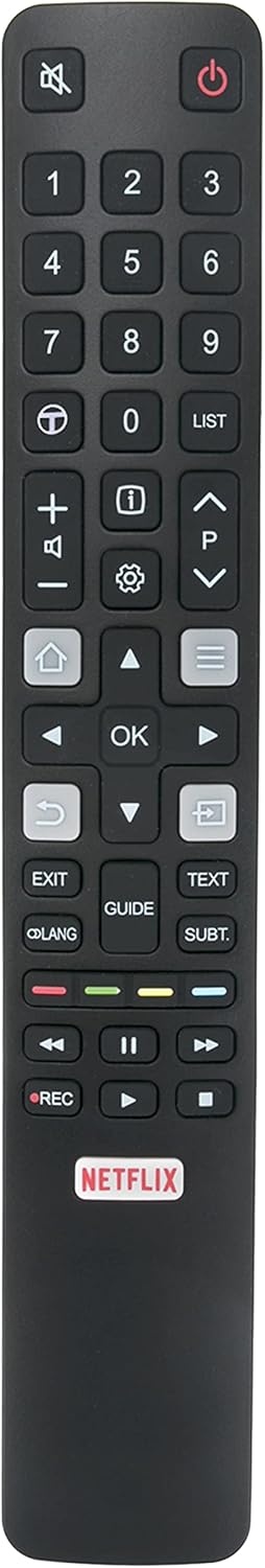 RC802N Replaced Remote for TV Models 65P8S, 55P8S, 85X6US, 65E17US, 50E17US, 65X2US, 55X2US, 65X4US