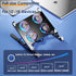 Laptop Cooling Pad for 11-17.3 Inch Gaming Laptops - Foldable Stand with 4 Quiet Fans, Portable Cooler with 7