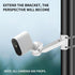 ZT-NET Security Camera Mount Corner Pole Mounting Bracket Universal Heavy-Duty Adjustable Holder for CCTV Cameras