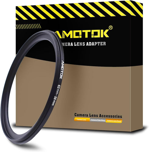 62mm Lens to 58mm Camera Lens Adapter, Step Up Ring, Compatible with All 58mm Filter Accessories