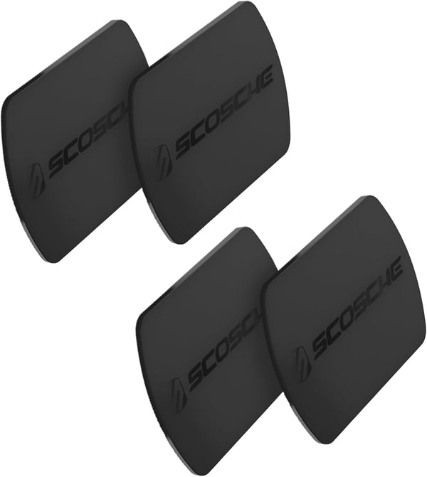 Scosche MPLT54T-4PKBP0 MagicMount Replacement Plate Kit, Metal Plates for Magnetic Car Phone Mount Holder, Pack of 4