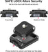 ULANZI UKA01 Quick Release Plate Kit, Arcac/F38 Interface Camera Quick Release Plate Mount Quick Setup System w/ 1/4" to 3/8" Screw Thread Gimbles Sliders Tripods Adapter for Sony/Nikon/DJI/Fuji