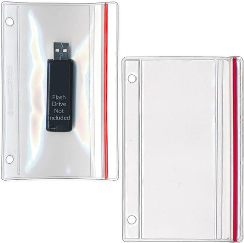STORE SMART StoreSMART - Flash Drive Zipper Case for 3-Ring Binders - 10-Pack -