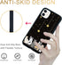 Cute Cat iPhone 11 Case, Yellow Cat Pattern Non-Slip Shock Absorption Soft Silica Gel Frame for Teen Girls