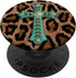Leopard Cheetah Print Turquoise Teal Rodeo Southwest PopSockets Standard Grip