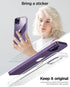 AICase Clear Case for iPhone 14 Pro with Screen Protector and MagSafe Ring/MagSafe Sticker, Transparent Slim Shockproof