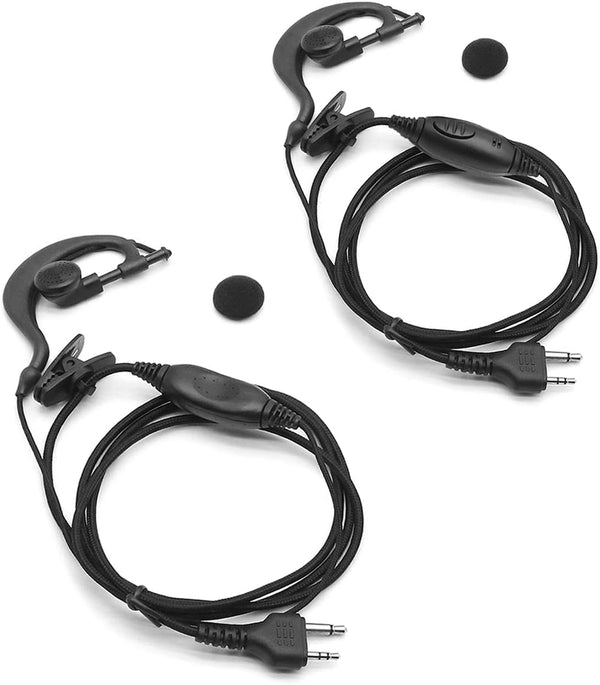 2 X Earpiece Headset for Midland Radio X-talker T51, T61, T71, T75, T77, T295, GXT, LXT, 72-822 Walkie Talkie