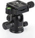 UTEBIT 40MM 360 22lbs/10kg 1/4" Metal Tripod Ball Head with Camera Quick Release Plate Swivel Camera Ball Mount Load