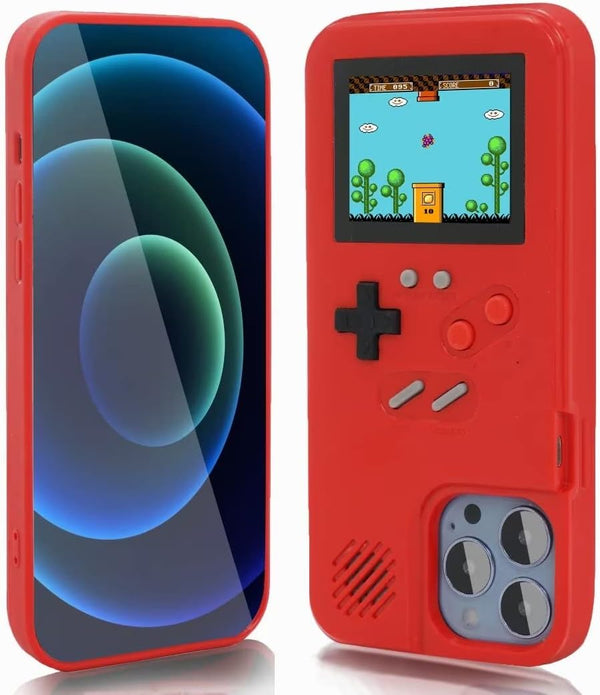WeLohas Gameboy Case for iPhone X/XS - Retro 168 Classic Games Anti-Scratch Shockproof Phone Cover