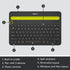 Logitech K480 Wireless Multi-Device Keyboard for Windows, macOS, iPadOS, Android, Bluetooth, Compact (Black)