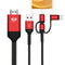 GRABOTE 2025 Upgrade HDMI Adapter 3 in 1 USB to HDTV for TV