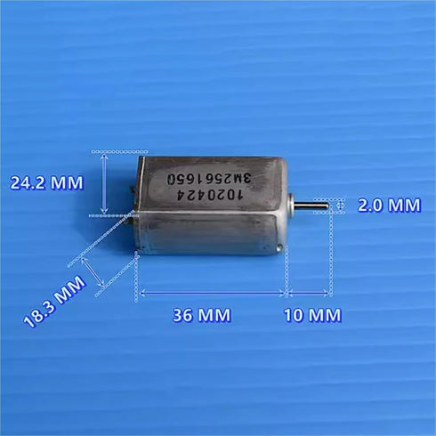 SFKGXELS 1pc 1020424 24mm 6-12V 12600RPM High Brushed Motor - Mini Motor for Toy Car Train Boat RC Models