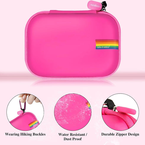 Leayjeen Kids Camera Case for Seckton/GKTZ/OZMI/PROGRACE/Dylanto/Rindol/VATENIC/Nine Cube and More (Case Only)