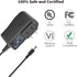 Tonton AC 100-240V to DC 12V 1A Power Supply Adapter, 5.5mm x 2.1mm Plug for LED Light Strip, CCTV