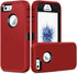 Jelanry for iPhone 5/5S/SE 1st Generation Case, Heavy Duty Rugged Shockproof Dual Layer Protective Shell, Red