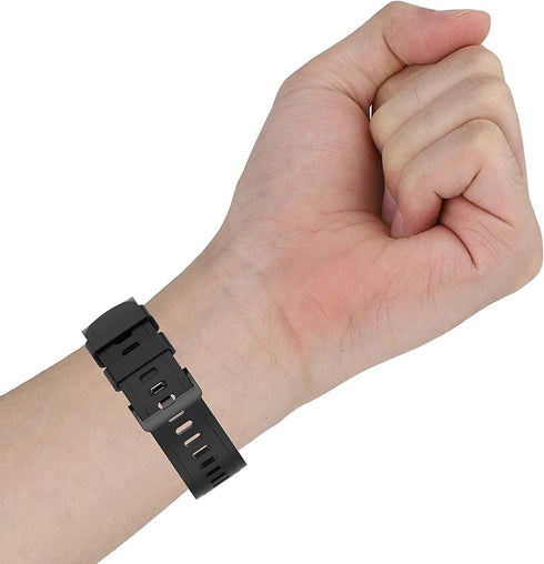FitTurn 20mm Replacement Adjustable Smartwatch Straps for KALINCO P22 P32 P36 Sport Watch, Soft Silicone