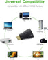 VCE 2-Pack HDMI Adapter, Mini HDMI to HDMI, 4K Support, Gold Plated, Compatible with Raspberry Pi, Camera, DSLR