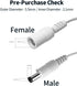 Tonton 33Ft 10M 5.5mm 2.1mm 5521 12V 2 Pack) Power Extension Cable x DC Female to Male Compatible with DC Adapter Cord
