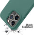 OTOFLY iPhone 14 Pro Case, Silicone Shockproof Slim Thin Phone Case, 6.1 inch, Pine Green