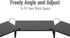 Mind Reader Dual Monitor Stand, Height Adjustable Desktop Organizer, Laptop Riser, 51.25" L x 9.25" W x 4.75" H, Black