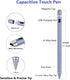Stylus Pens for Touch Screens, Active Digital Pencil Compatible with iPadiPad ProAirMiniiPhoneOther Tablet Drawing&Writing (Haze Blue), MP2021
