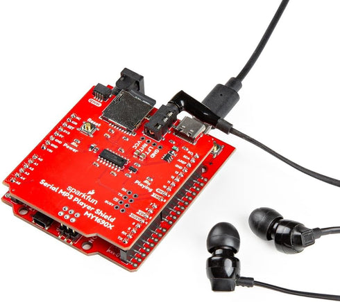 SparkFun MP3 MY1690X-16S Serial Player Shield