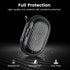 Earbud Case Holder, Wired Headphone Storage Pouch, Hard EVA Small Zipper Bag for Wireless Earbuds and Headphones