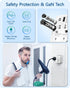 LENCENT Universal Travel Power Adapter, 30W Wall Charger with 3 USB C, 2 USB A Fast Charging, Worldwide Plug Adaptor