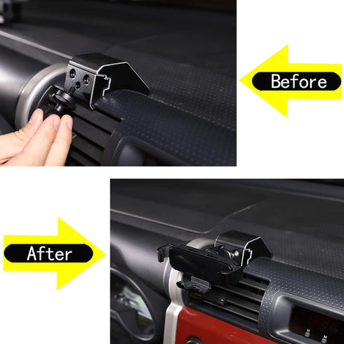 Car Phone Mount Compatible with Toyot@ FJ Cruiser 2007-2021, Center Console Air Outlet Cell Phone Holder, Handsfree