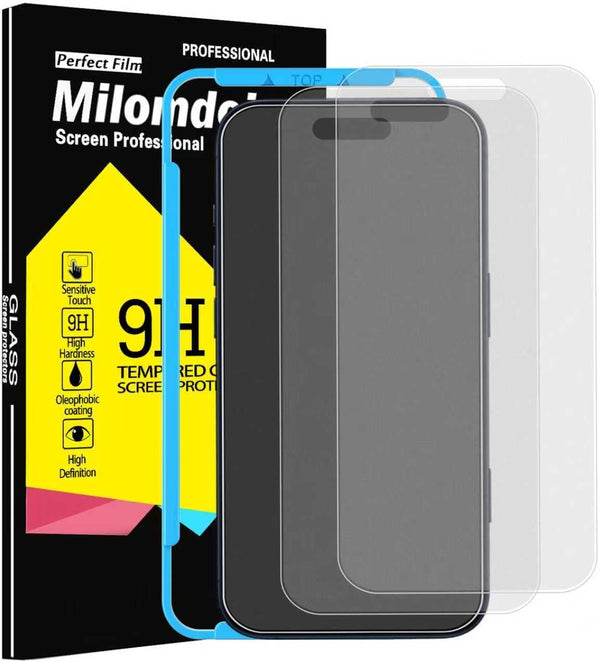 Milomdoi 3 Pack Matte Screen Protector for iPhone 17 Pro [Phone Case